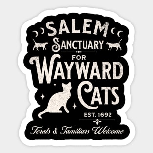 Salem Sanctuary for Wayward Cats Dark Sticker